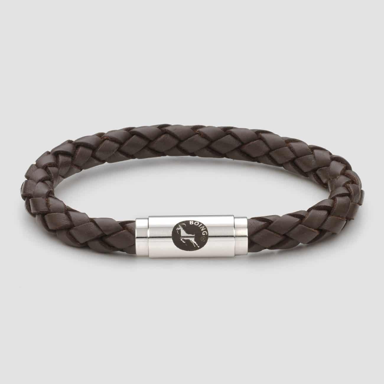 Brown leather bracelet