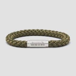 Green climbing rope bracelet