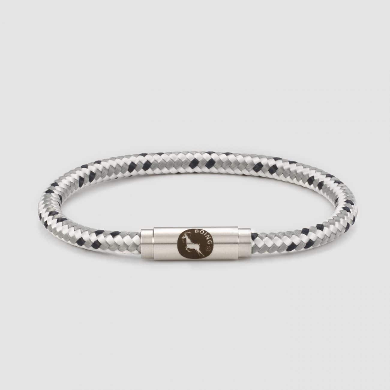 White and grey sailing rope bracelet
