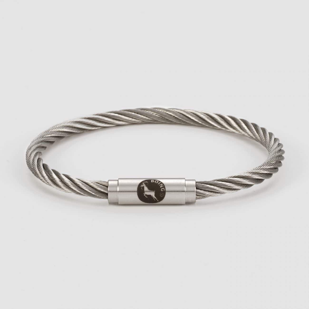 Steel rigging bracelet spun steel bracelet